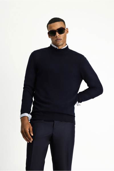 Kiğılı Half Turtleneck Regular Fit Cotton Sweater