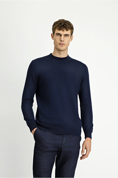 Kiğılı Half Turtleneck Regular Fit Cotton Cashmere Sweater