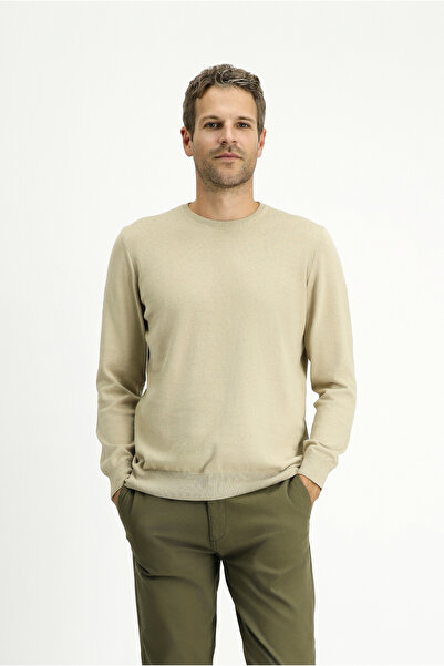 Kiğılı Crew Neck Regular Fit Cotton Cashmere Knitwear Sweater