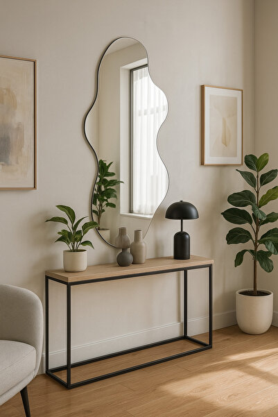 GLASS & ARTWORKS Asimetrik Duvar Aynası Dekorasyon Ayna