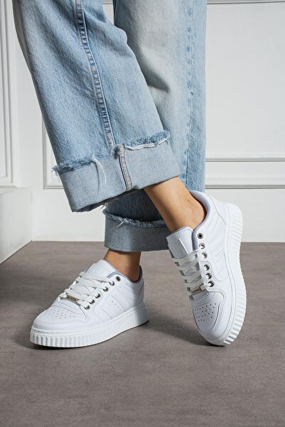 L.A Polo Beyaz Günlük Kadın Sneaker