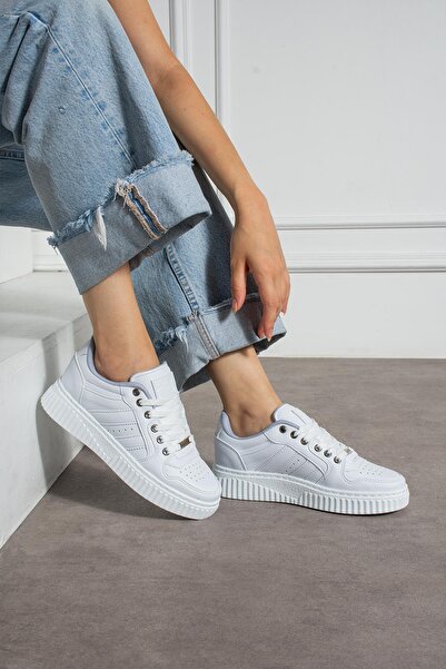 L.A Polo Beyaz Günlük Kadın Sneaker