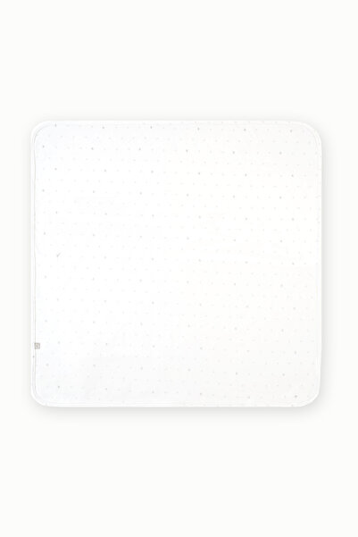 Boumini 80X80 cm 100% Cotton Double Layer Baby Blanket White