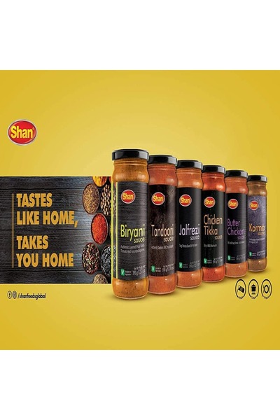 Shan Sindhi Biryani Sauce 350 g Authentic Ready-to-Cook Sauce for Rich & Spicy Biryani Flavor