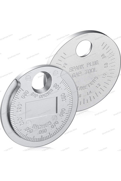 Choice 2pc Professional Spark Plug Gap Tool - Dual-Scale Wire Gauge 0.02-0.1 Inch (0.6-2.4mm) for Motorcycl