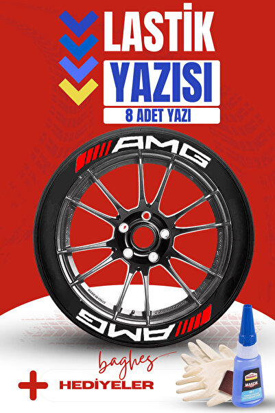Baghes Amg Motosiklet Ve Otomobil Araç 3d Oto Lastik Yazısı Sticker Arma Seti...