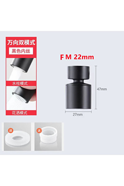 Choice black short New 2 Mode Kitchen Faucet Spray Head Filter Adjustable 360° Rotary Splashback Tap Nozzle