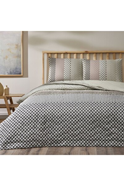 Taç Сірий набір постільної білизни Breeze Ranforce для двоспального ліжка