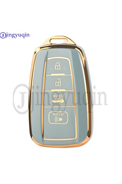 Choice غطاء مفتاح سيارة عن بعد من مادة TPU بأربعة أزرار من jingyuqin باللون الأخضر لسيارة Toyota CHR Camry Corolla RAV4 Highlander