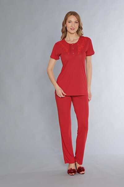 FLZ Short Sleeve Classic Zakkum Lace Detail Pjs Set 88-120