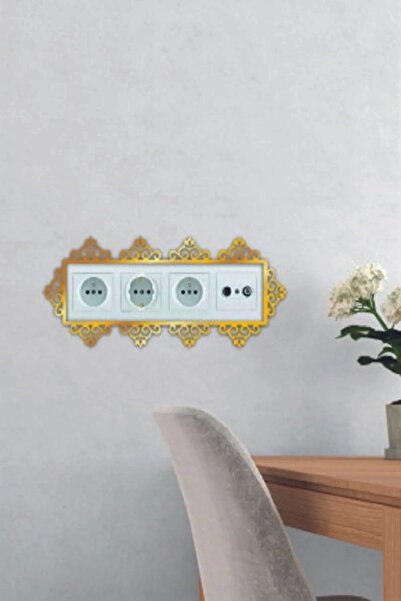 DfEventdesing Dekoratif Pleksi Priz Anahtar Çerçevesi Priz Kenarı Süsü