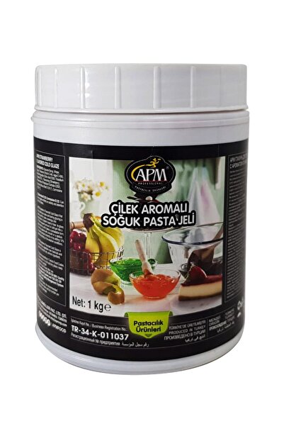 APM Çilek Aromalı Soğuk Pasta Jeli - Jölesi 1 Kg