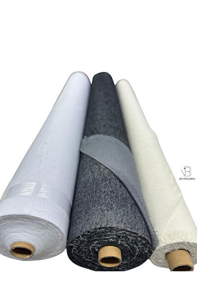 Bayar Kumaş Raşel Bez Tela - En 90 Cm - Kırık Beyaz