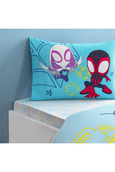 Taç Spidey Amazing Team Single Cotton Pique Set