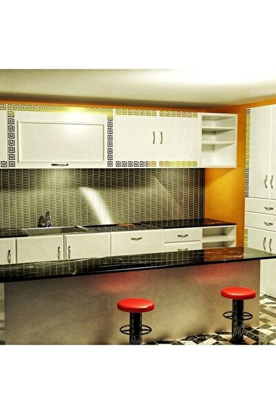 hediyesepetin Pleksi Dekor Süs Labirent Bordür 10x Adet 7x7 Pleksi Dekoratif Bordür Altın (gold) Ayna Antre