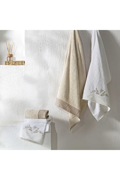 Taç Σετ μπάνιου Iris Pure Cotton Cotton Cream Camel