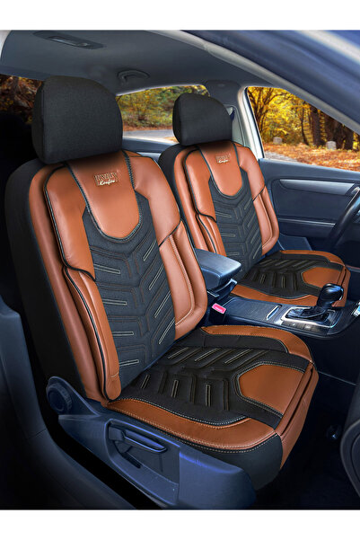 KONFORUM غطاء مقعد السيارة الفاخر من سلسلة Luxuryy مجموعة أمامية وخلفية ذات ق...