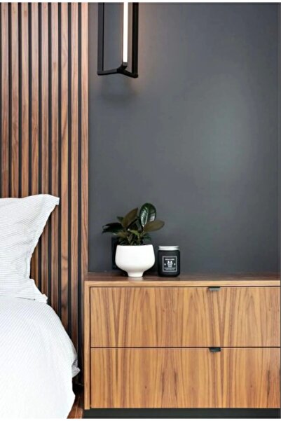 hediyesepetin Iskandinav Duvar Çıtası 5 Adet 50 Cm X 5 Cm Kahverengi - Dekoratif Duvar Çıtası Boyanabilir