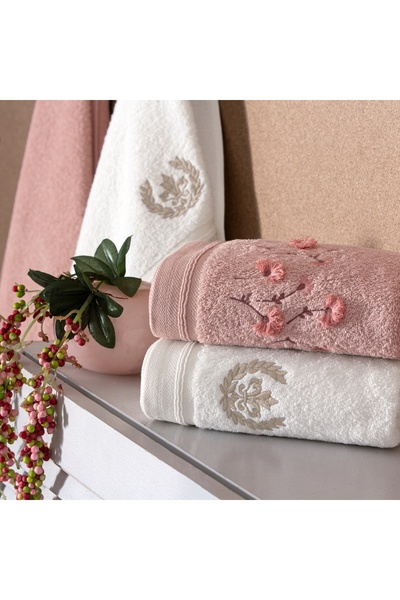 Taç Σετ μπάνιου Verve Pure Cotton Cotton - Powder Cream