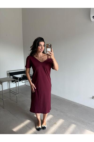 Bade Butik Φόρεμα με λεπτομέρεια από δαντέλα με λαιμόκοψη σε σχήμα V