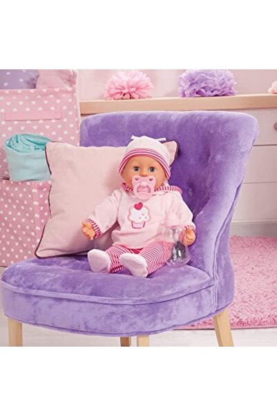 Bayer Design Interactive Baby Doll, Soft Body, Baby Sounds, Closing Eyes, Pacifier, Bottle,