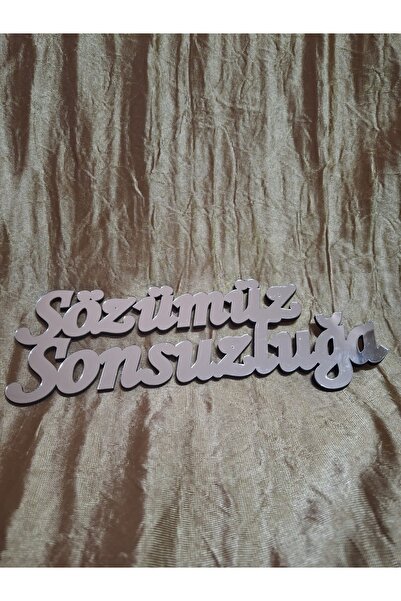 GÜVEN '' Sözümüz Sonsuzluğa '' Pleksi Nişan Yazısı Gelin Damat Düğün Malzemel...