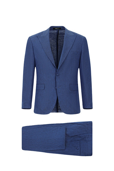 Kiğılı Regular Fit Pointed Collar Linen Tuxedo & Groom Suit