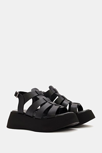 Bestyle Mariel Women - Černé sandály z pravé kůže