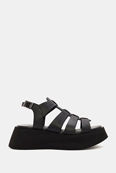 Bestyle Mariel Women - Černé sandály z pravé kůže