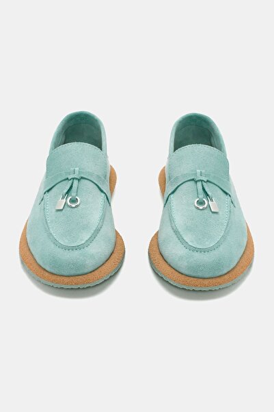 Bestyle Aden Γυναικείο - Τυρκουάζ Suede Leather Loafer