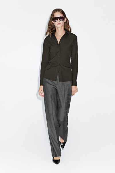 Massimo Dutti Pamuklu karışımlı streç gömlek