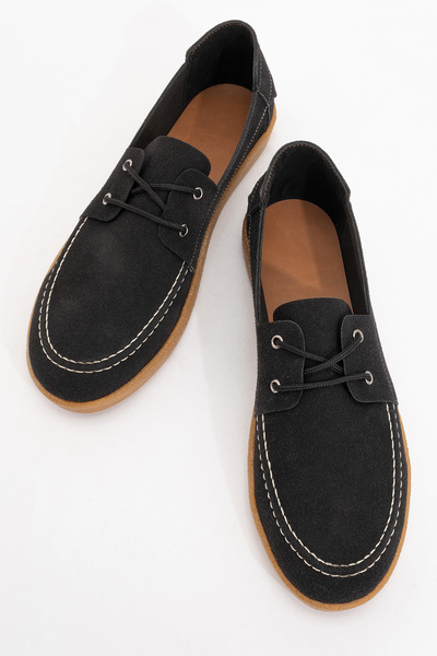 by selvi Lukka Shoes Чоловічі чорні шкіряні черевики з шнурівкою Mary