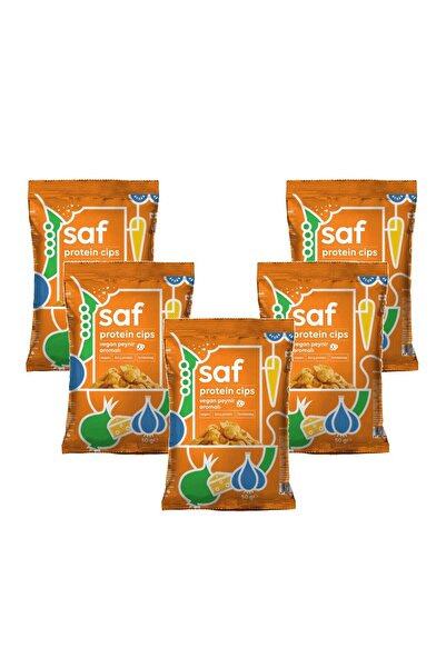 Saf Nutrition SAF Vegan Peynir Aromalı Protein Cips 50 gr 5'li Avantaj Paketi