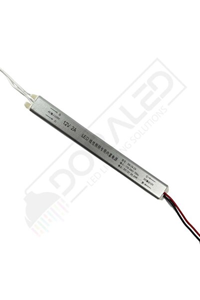 DORA LED Ultra slim ince parmak led adaptör 12 volt 2 amper 24 watt (15x2x2cm)