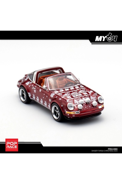 pop race 1 /64 Porsche 964 Singer 911 2023 Merry Christmas Limited Edition