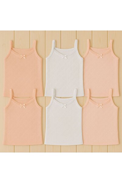 MAVİ QUMSAL Κοριτσίστικο σετ 6 τεμαχίων με λουράκια από ζακάρ και νήμα - Άνετ...