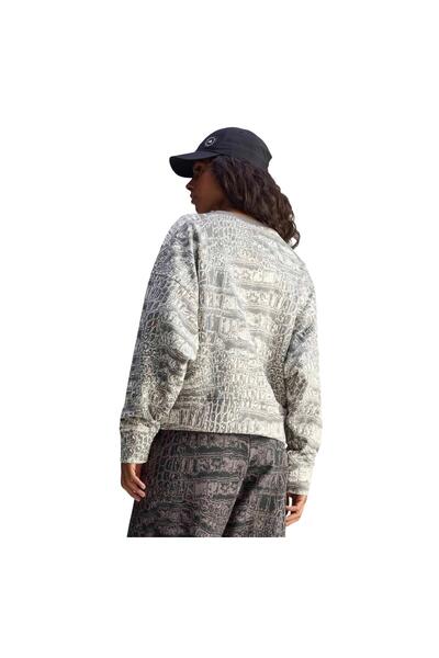 adidas Jw4648-K by Stella Mccartney Loose Women's Sweatshirt Gray