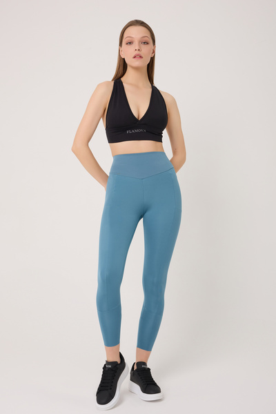 FLAMOVA KADIN YÜKSEK BEL TOPARLAYICI PUSH UP SPOR TAYT
