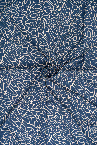 podyum moda Geometrik Desenli %100 Viskon Kumaş – Akışkan Dokulu Elbiselik, Tuniklik, Pantolonluk Kumaş 2.5 m