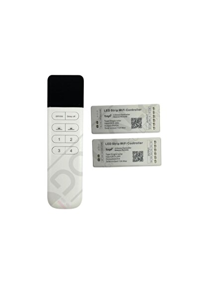 DORA LED Tuya Destekli Wifi Kontrollü Dimmer Şerit Led Kontrol Devresi - 2 Kanal