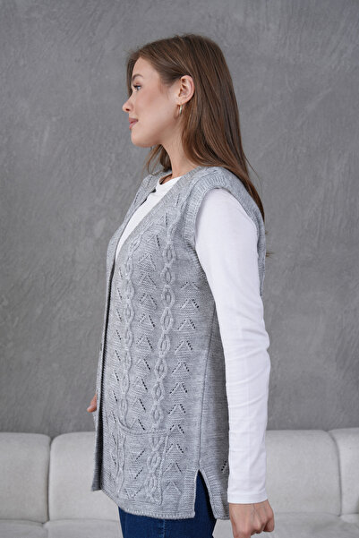 Lamierra Women's Mother Knitwear Wool Vest Knitted