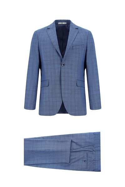 Kiğılı Costum clasic în carouri Regular Fit