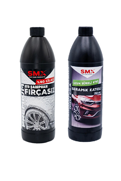 SMX Seramik Katkılı Hızlı ve Pratik Cila Cilalı Oto Şampuanı Oto Yıkama Eldiveni