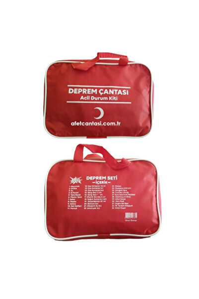 Doğal Eczane Başucu Deprem Çantası 58 Ürün 102 Parça Afet Acil Durum Seti ilk...