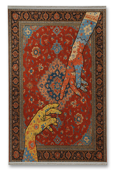 Rugs Modern Halı Διακοσμητικό χαλί Mosso με μπλε και κίτρινα χρώματα, υφαντή ...