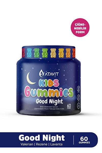 Atavit Gummies Rezene Melisa Valerian Lavanta KIDS 60 Çiğnenebilir Form