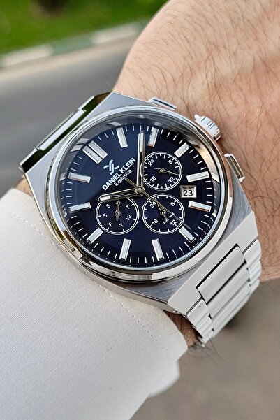 Daniel Klein Kadranı Lacivert Kordonu Gri Renk Ayarlanabilir Kordonlu 43 Mm F...