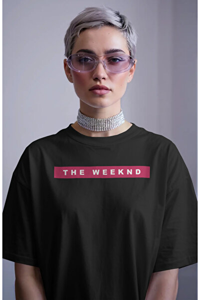 Fuddy Moda Ανδρικό-γυναικείο μπλουζάκι με στάμπα The Weeknd Back