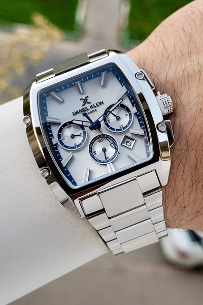 Daniel Klein Kenarları Lacivert Kordonu Gümüş Renk İç Göstergeleri Aktif Erke...