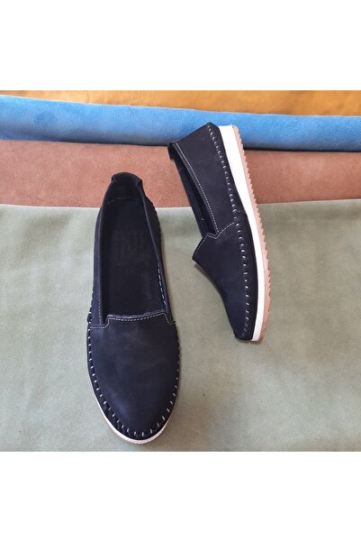 KAPAR حذاء روك باليه مصنوع من جلد نوبوك أصلي 100%